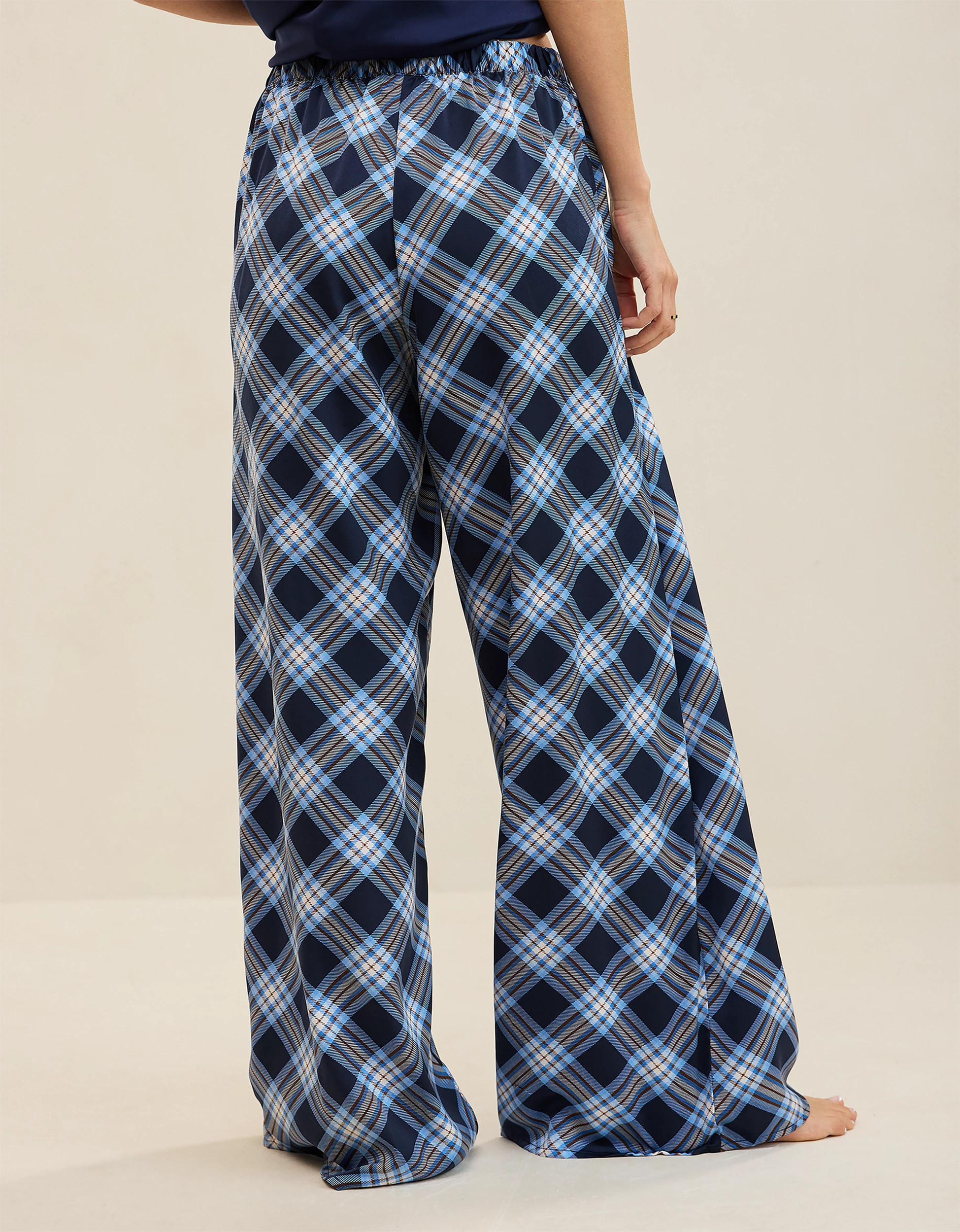 OVERSLEPT by Aerie Liquid Satin Wide Leg Pant | Aerie