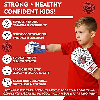 Kids Boxing Gloves 6oz | Youth Gloves for Kickboxing, Muay Thai, MMA | Children's Bag Gloves for ... | Amazon (US)