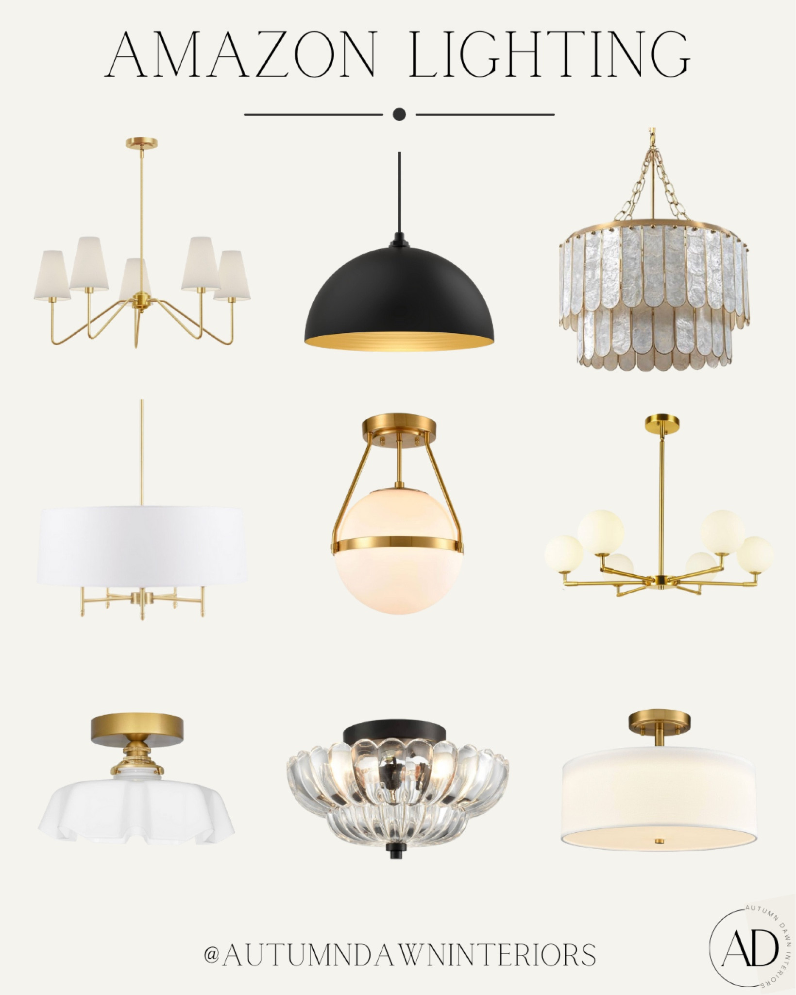 Amazon lighting! #designerfinds #chandelier #semiflush #lighting #home

#LTKhome