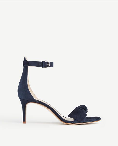 Erica Suede Bow Sandals | Ann Taylor (US)