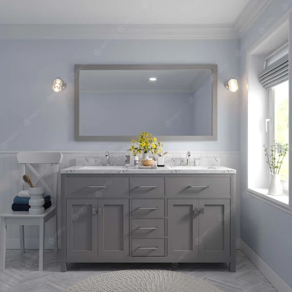 Lijanne 60" Double Bathroom Vanity Set | Wayfair North America