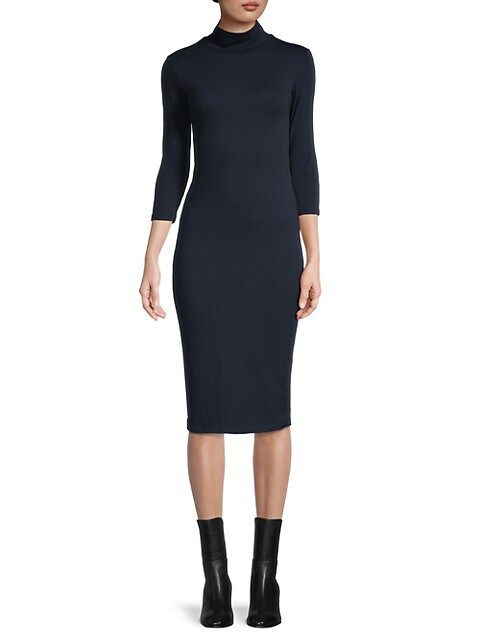 James Perse Mockneck Bodycon Dress on SALE | Saks OFF 5TH | Saks Fifth Avenue OFF 5TH