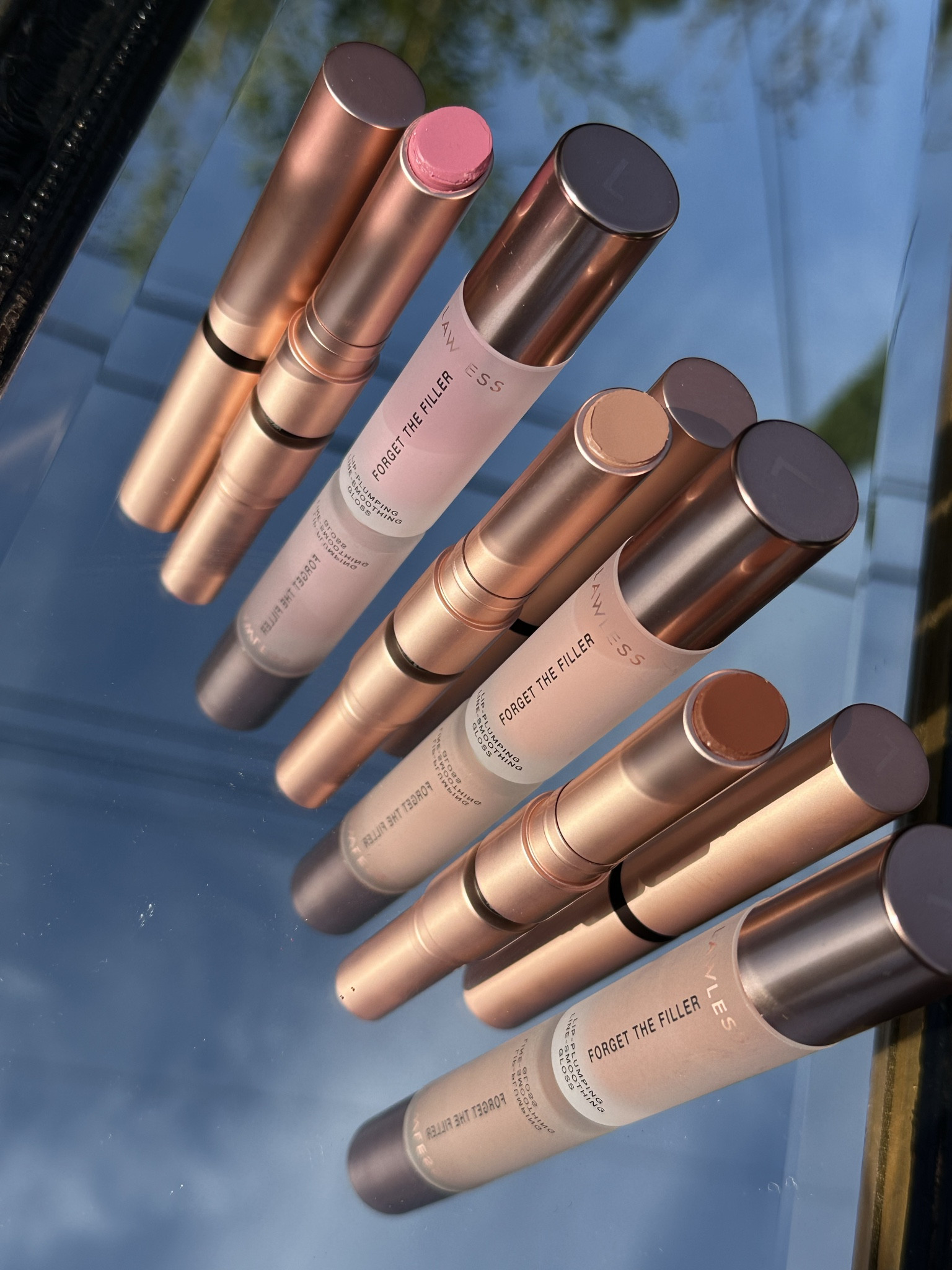 New Lawless lip twins in gorgeous lavender, glowing nude and rich mahogany. 
Shades from L-R: 
Cupid
Lavender 
Whisper
Nudie
Amaretto
Maple Sugar 
🫦


#LTKbeauty #LTKfindsunder50