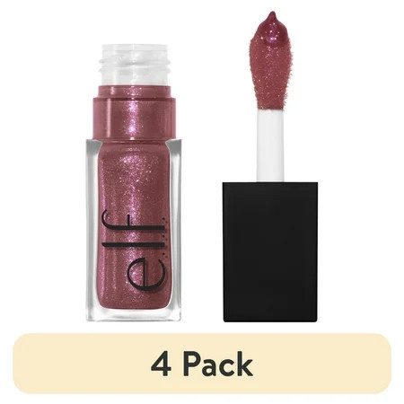 (4 pack) e.l.f. Glow Reviver Lip Oil Glimmer - Divine Wine - 0.25 fl oz | Walmart (US)