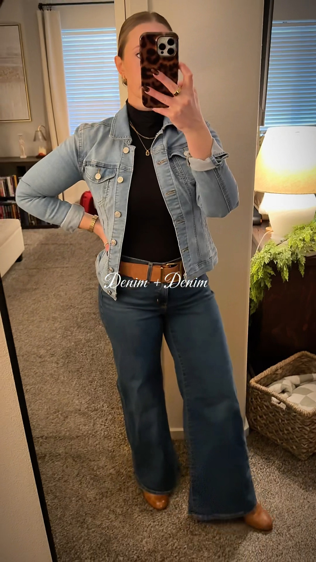 Denim + denim = 💙 #denimstyle #jeanjacket #monochrome 

#LTKWorkwear #LTKMidsize #LTKootd