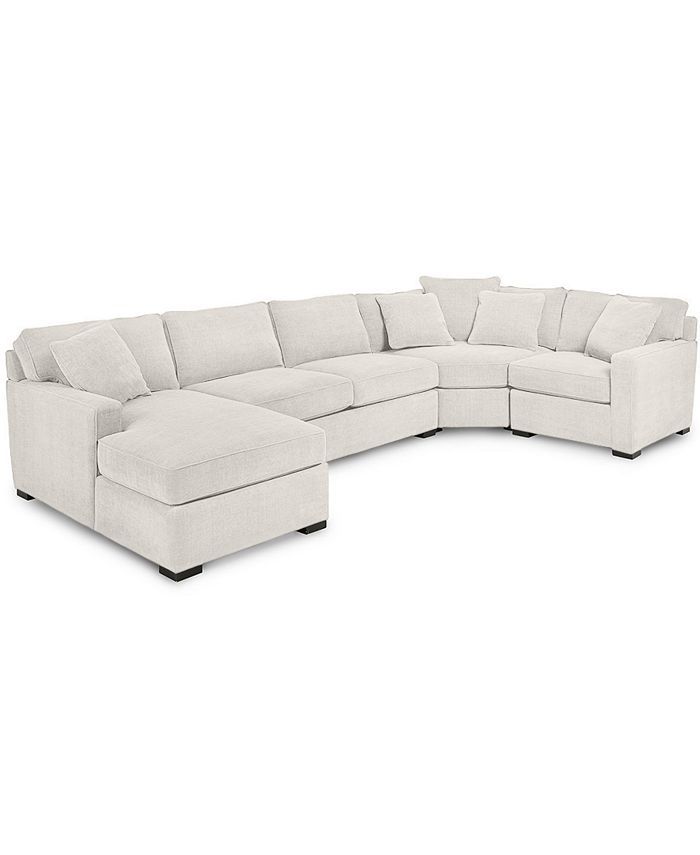 Radley 4-Piece Fabric Chaise Sectional Sofa, Created for Macy's | Macys (US)