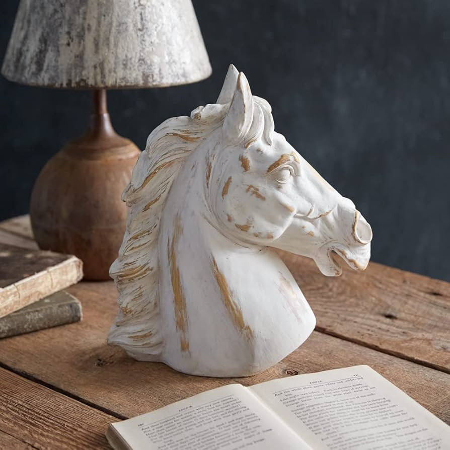 CTW Home Collection Horse Head Sculpture, 11-inch Height | Amazon (US)