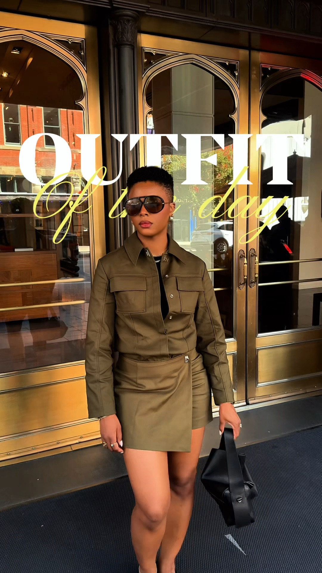 Outfit in Motion: Karen Millen Techno Hardware Jacket and Skort ! 

I’m wearing a size 4 in the Jacket, and 6 in the skort. Size up in the skort if you have hips and butt, the jacket runs true to size! 

#LTKStyleTip #LTKFallSale #LTKItBag