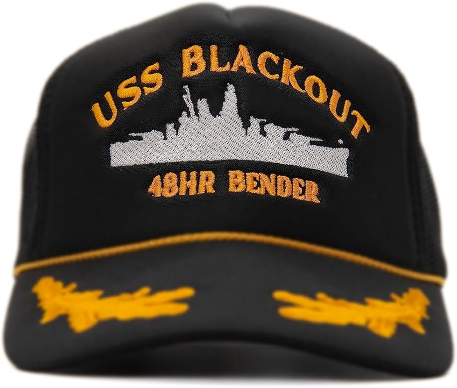 Visibly Toxic USS Blackout Trucker Hat, Funny Hat, Party Hat, Captain Hat, Boating Hat, Casual Ad... | Amazon (US)