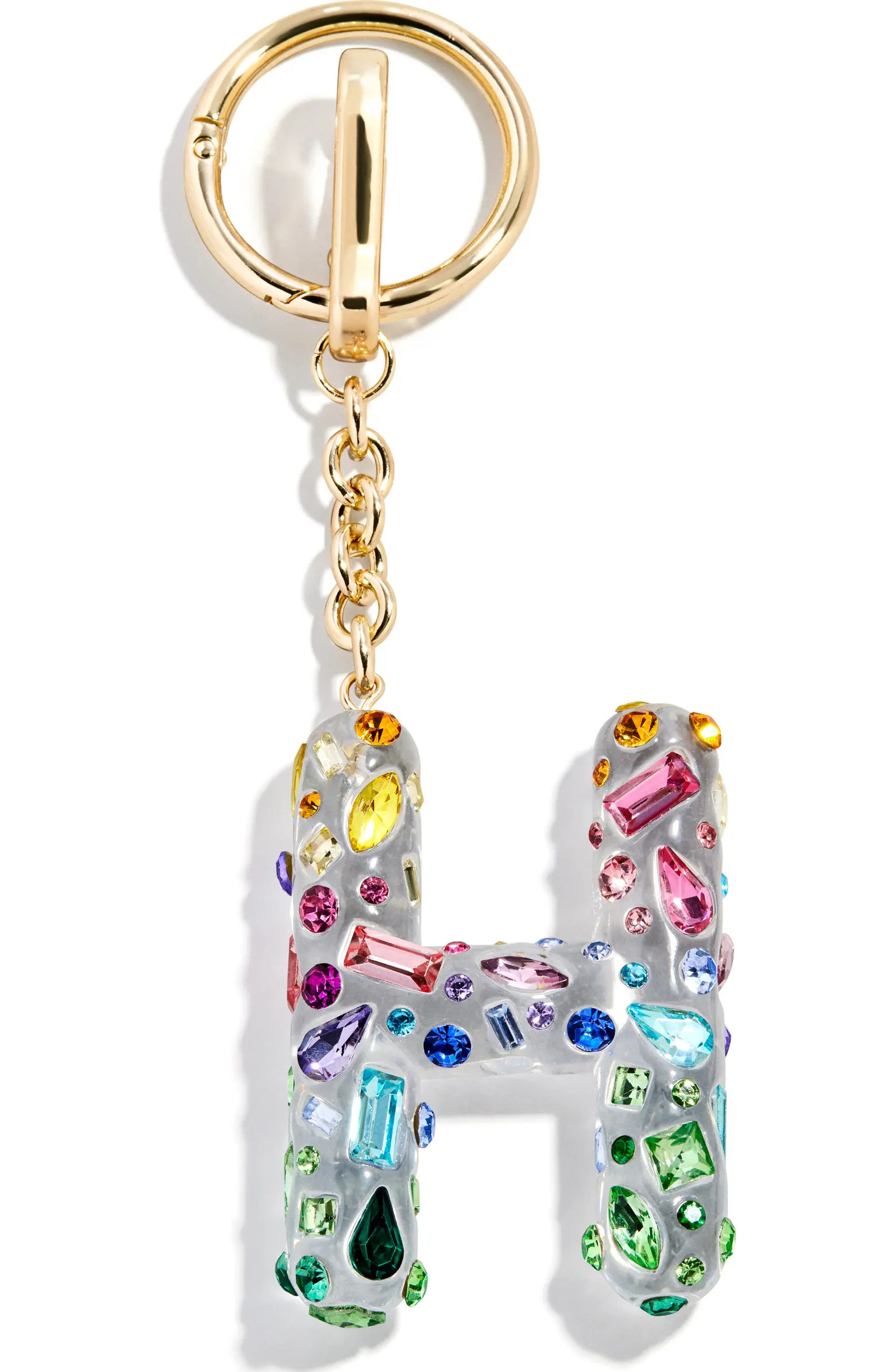 Crystal Initial Key Ring Bag Charm | Nordstrom