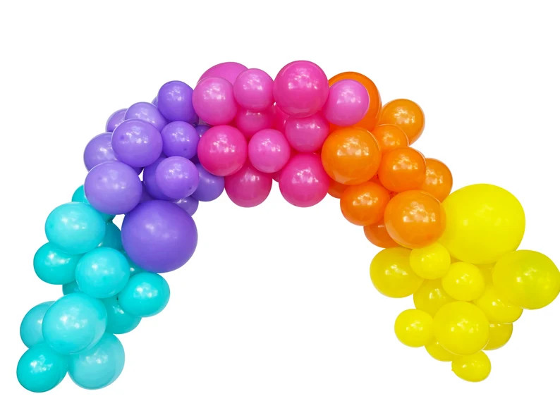 BRIGHT COLORS BALLOON Garland Kit  14 Ft Colorful Balloon | Etsy | Etsy (US)