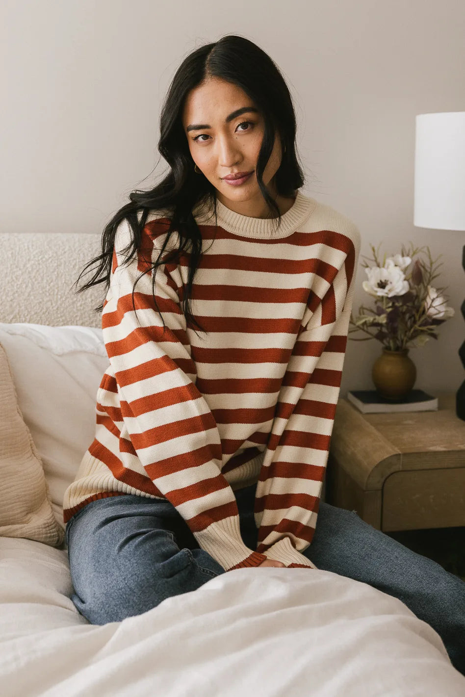 Liliana Striped Sweater | Böhme US