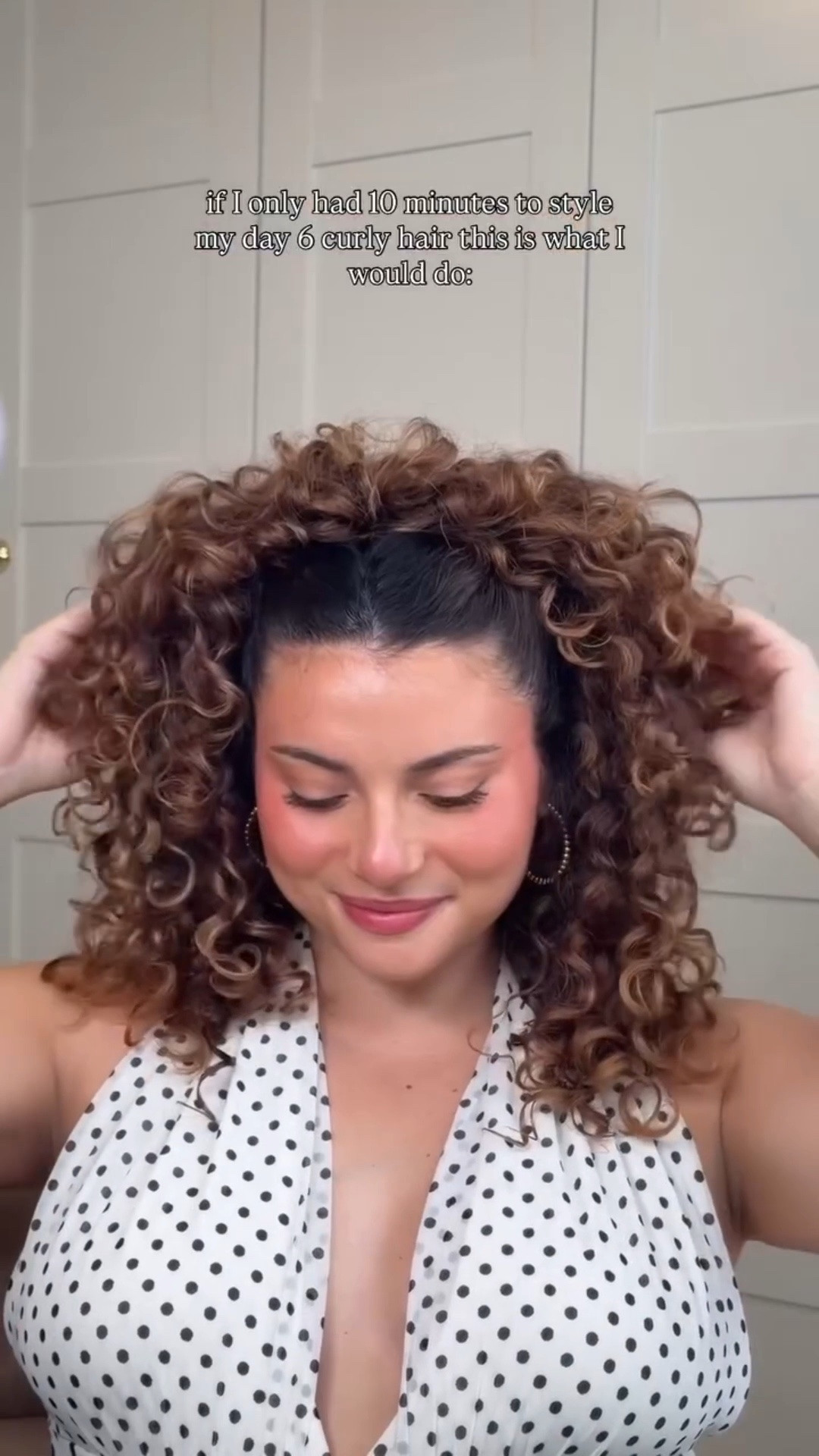 Me whenever I remember this hairstyle exists 🤯 definitely one of my favorite volume hacks on day 6 hair and always one of most complimented hairstyles. Comment VOLUME for the products used + Save this for event season!✨

#curlyhairstyles #longcurlyhair #easyhairstyles