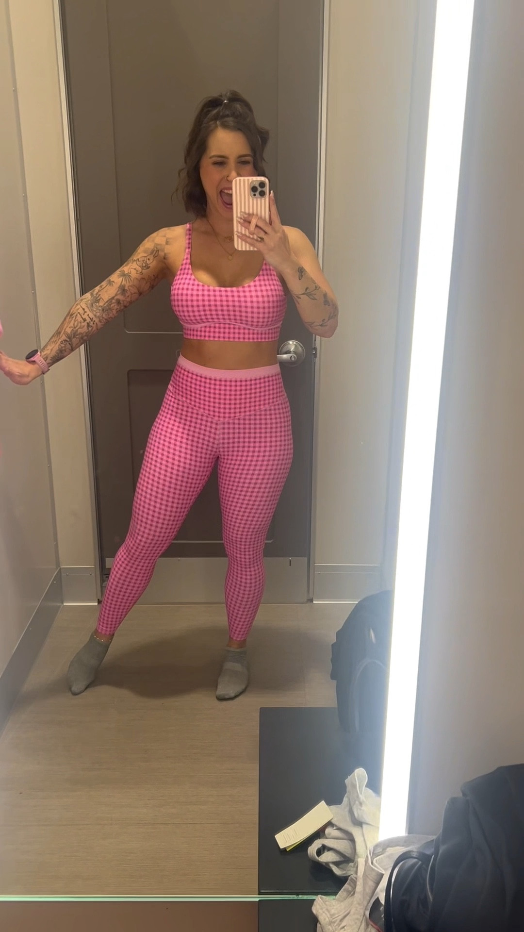 Is this not the cutest workout set?! I’m wearing a medium in both. Top has removable pads and adjustable straps. 

Workout set, pink workout set, workout motivation, athletic set, target activewear, activewear, pink activewear, target athletic set, Alicia Bice, does it come in pink 

#LTKActive #LTKootd #LTKfitnessgoals
