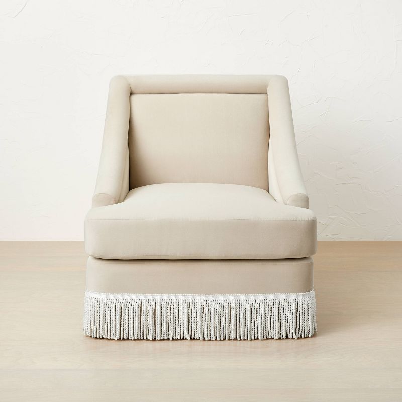 Velvet Accent Chair with Fringe - Opalhouse™ designed with Jungalow™ | Target