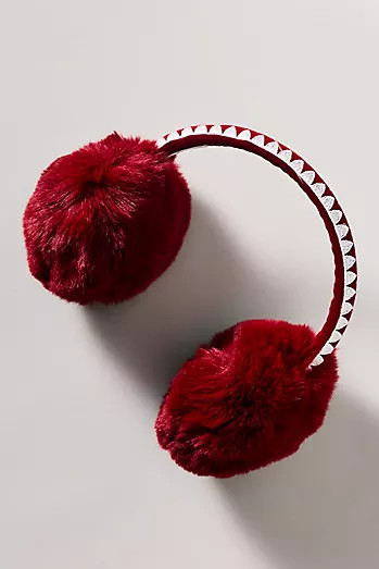 Violet & Brooks Studded Faux Fur Earmuffs | Anthropologie (US)