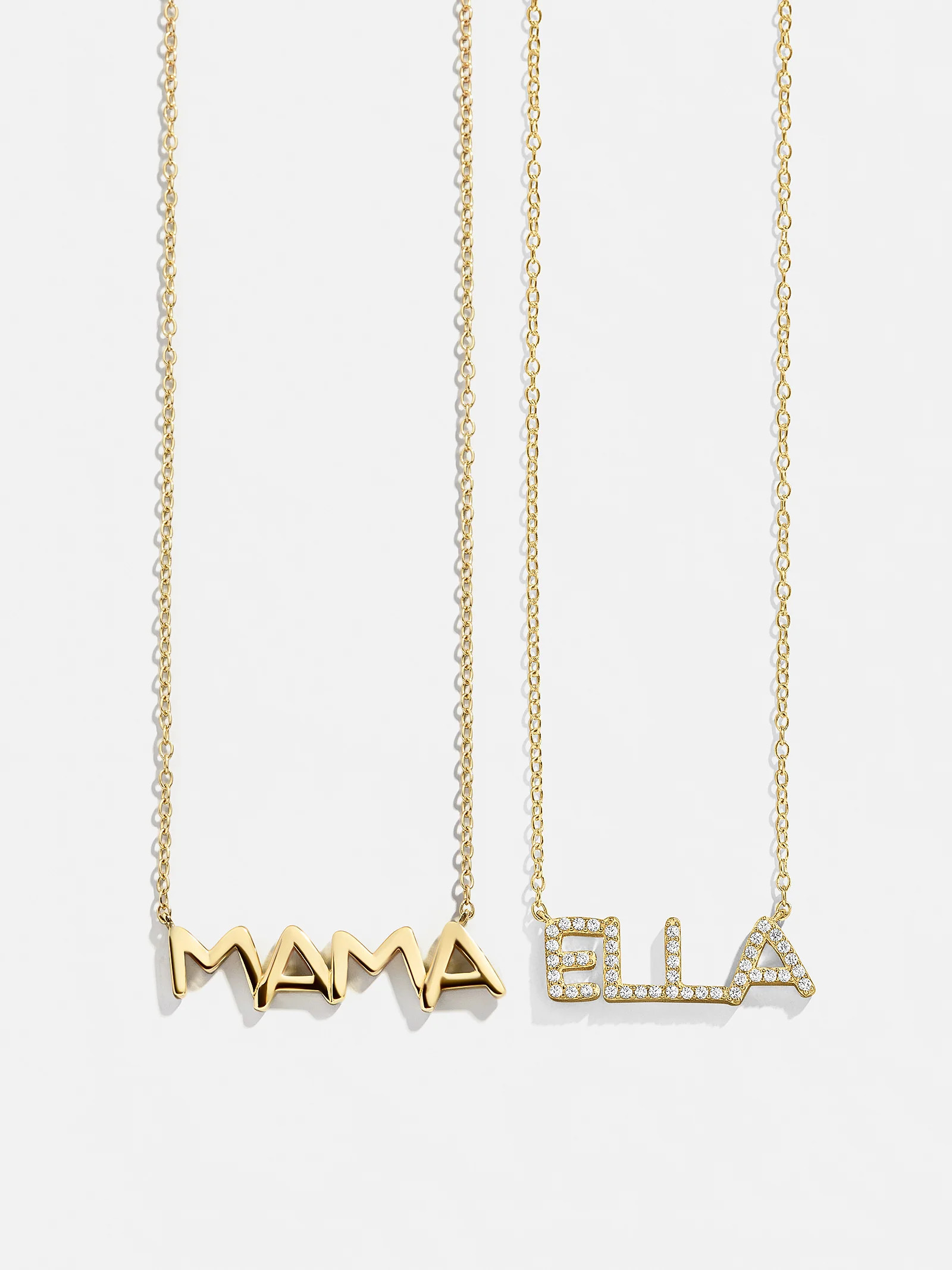 18K Gold Custom Nameplate Necklace - Organic | BaubleBar