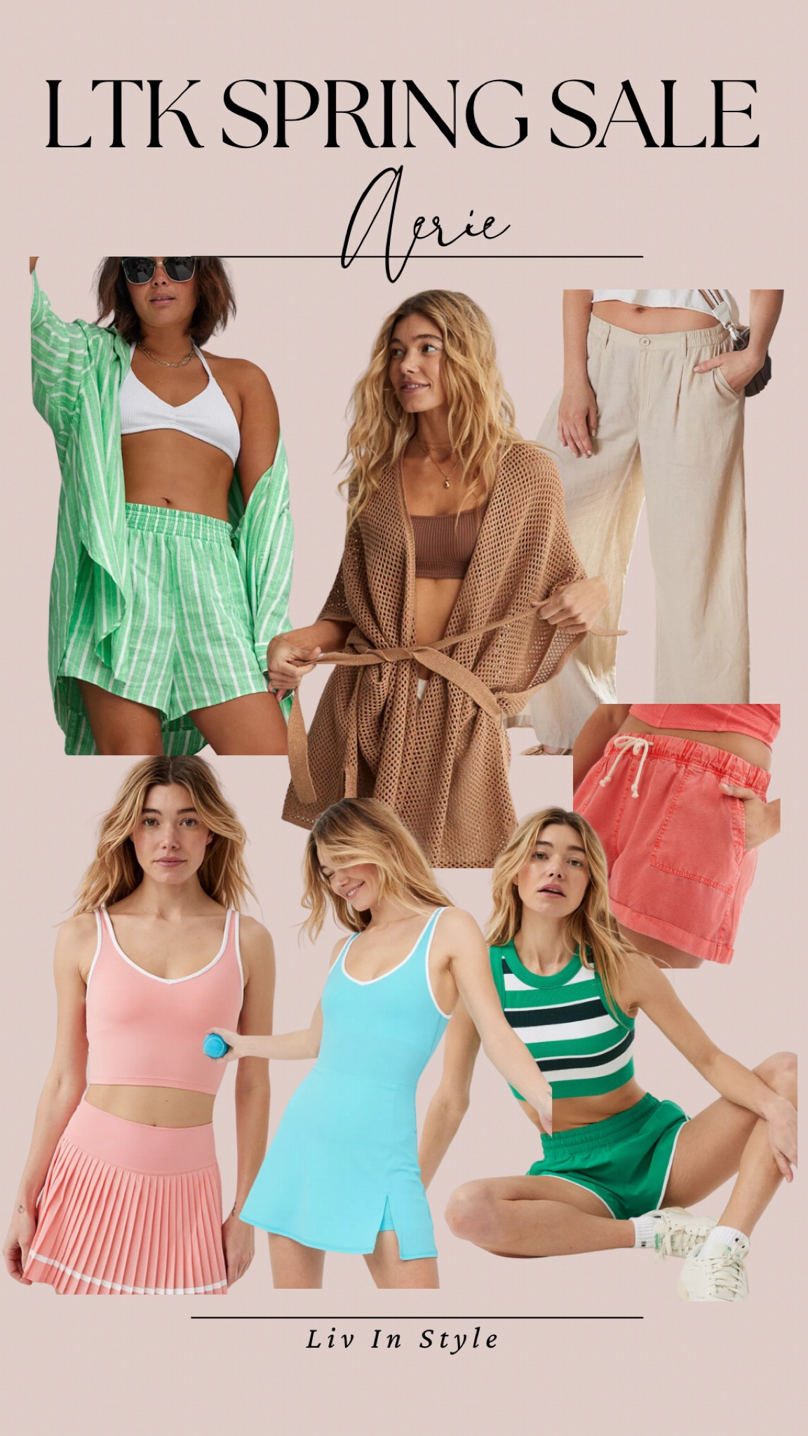 Aerie new arrivals include so many great sets, cover ups, active wear and travel outfits!

#LTKstyletip #LTKsalealert #LTKSpringSale