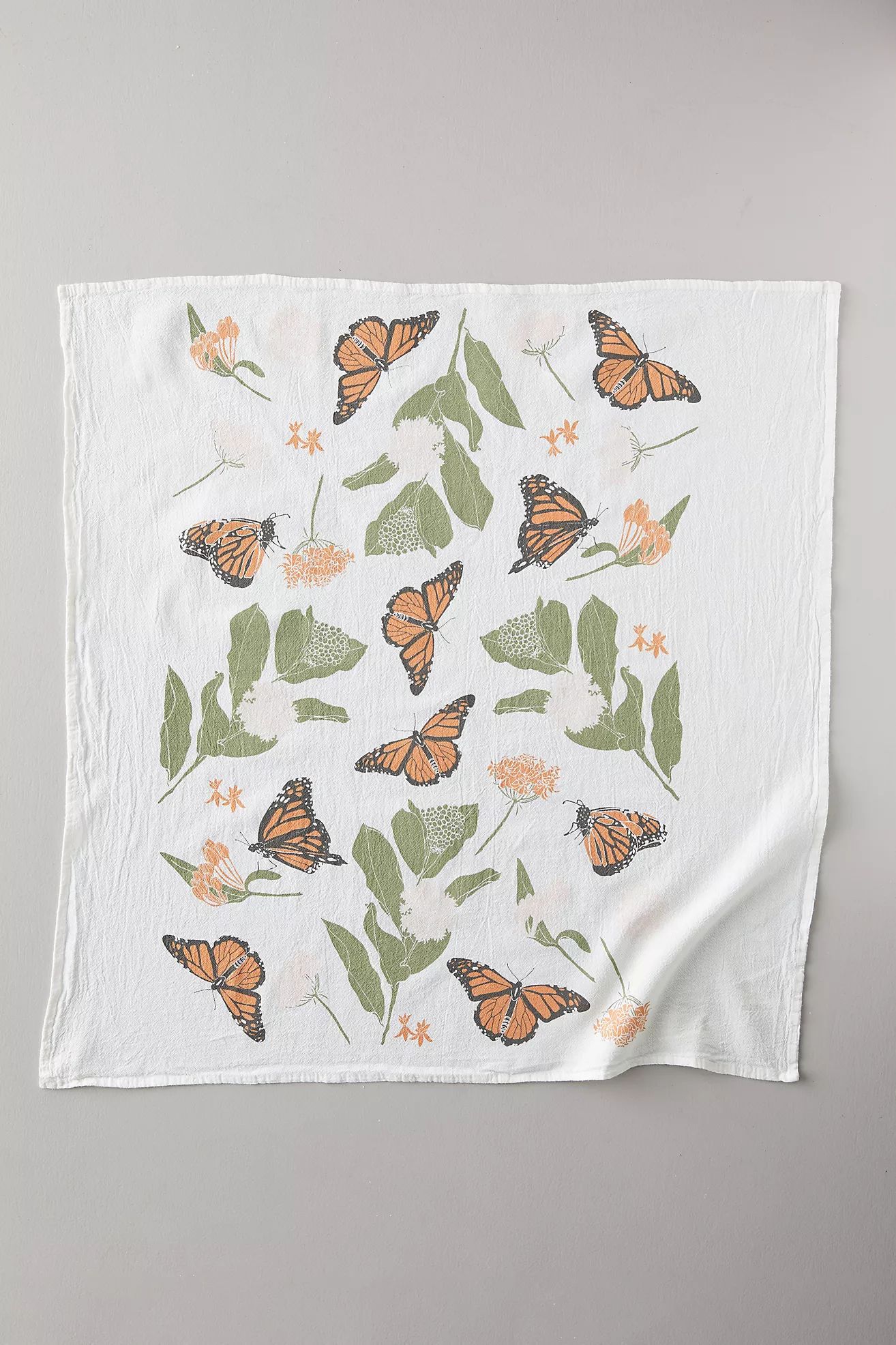 Monarchs + Milkweed Tea Towel | Anthropologie (US)