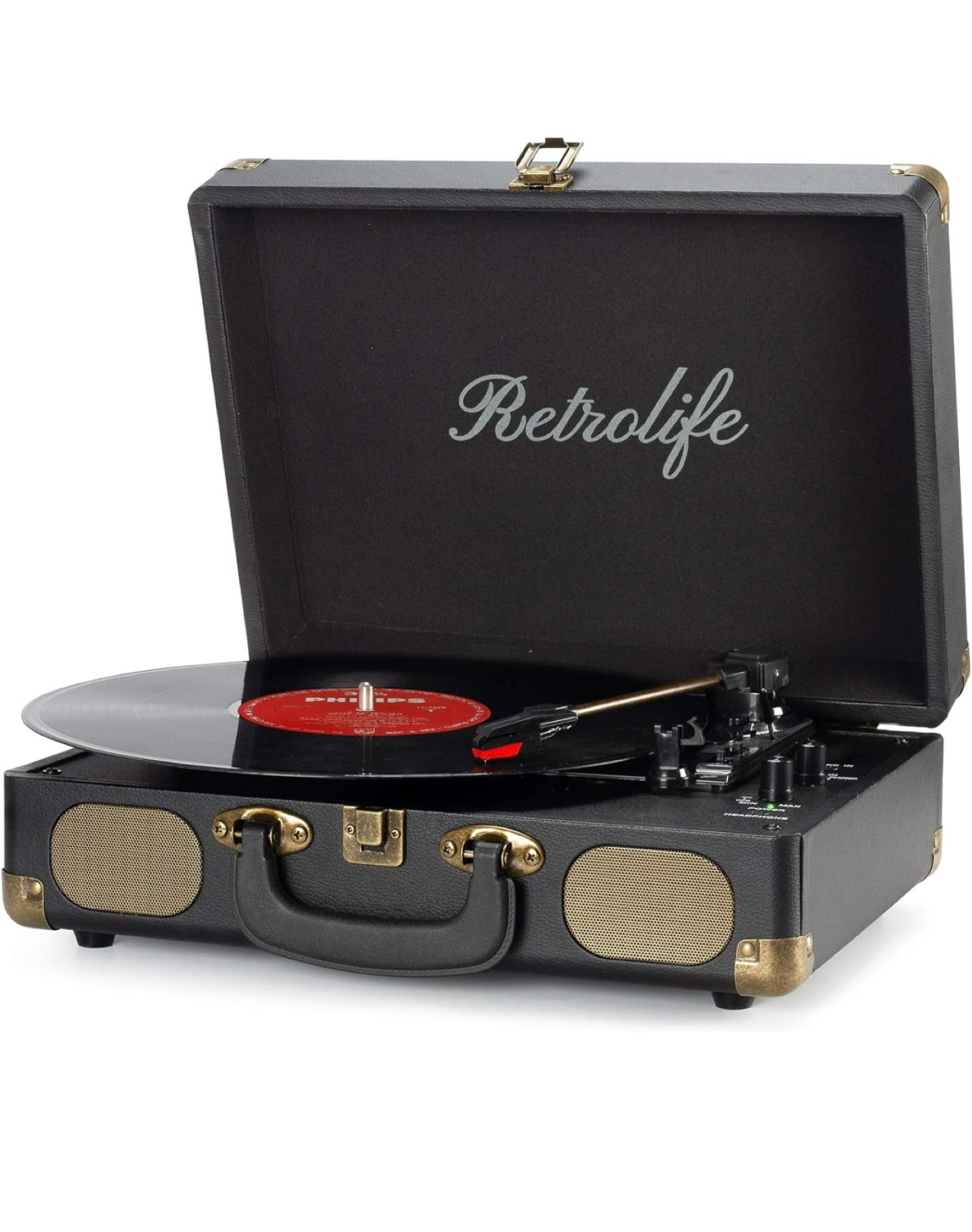 Retro Record Player!! 

As low as $49.99!! 

A must add to any music lovers collection!! 

#records #vinyls #music #nostalgia #musthave #save #affordablegifts #gifts #musiclover 

#LTKhome #LTKGiftGuide #LTKHoliday