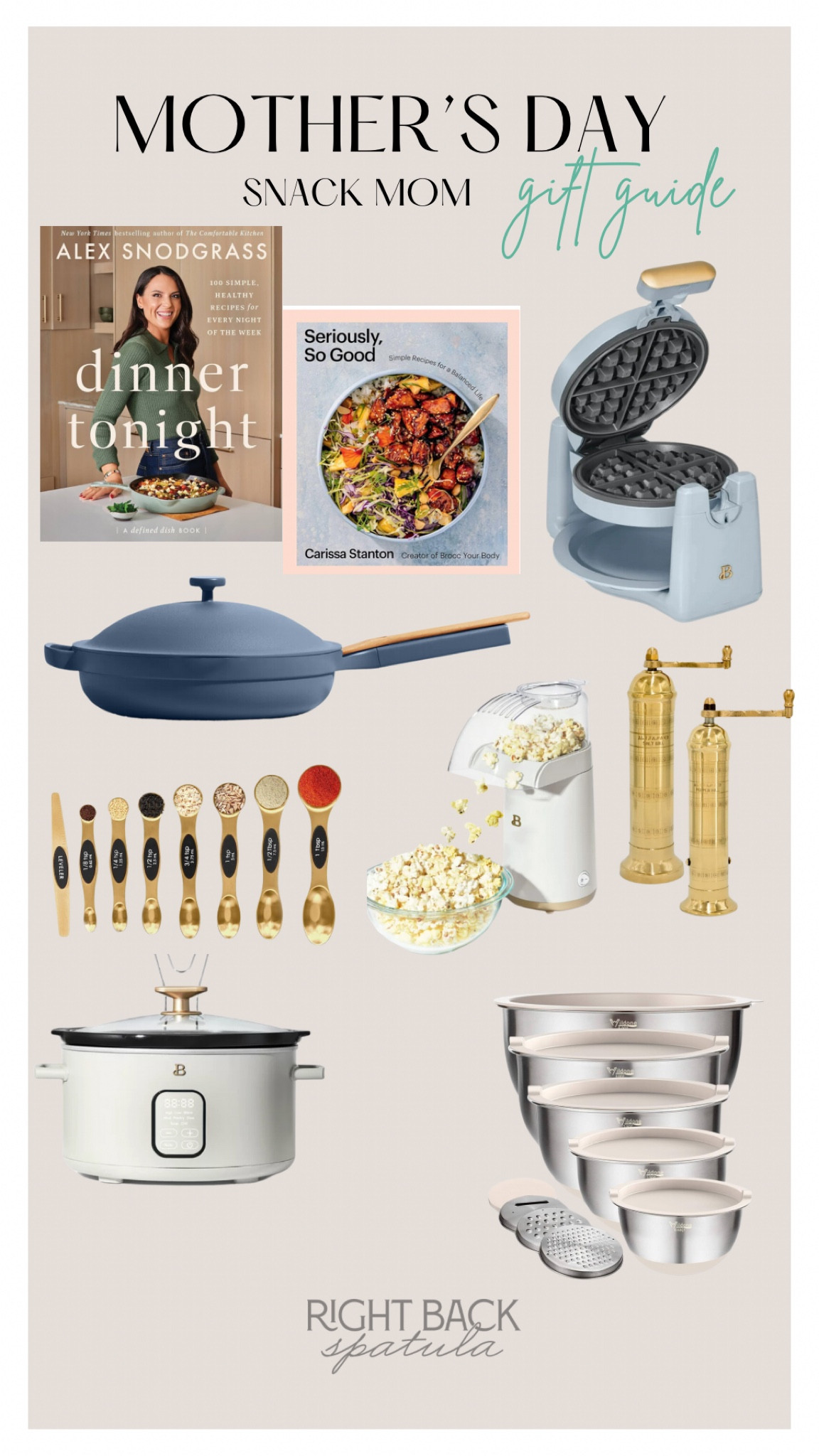 Mother’s Day Gift Guide for the mom that loves to cook! Cookbooks, cookware, salt and pepper grinder, crock pot, waffle maker, Mixing bowls

#LTKGiftGuide #LTKhome #LTKSeasonal