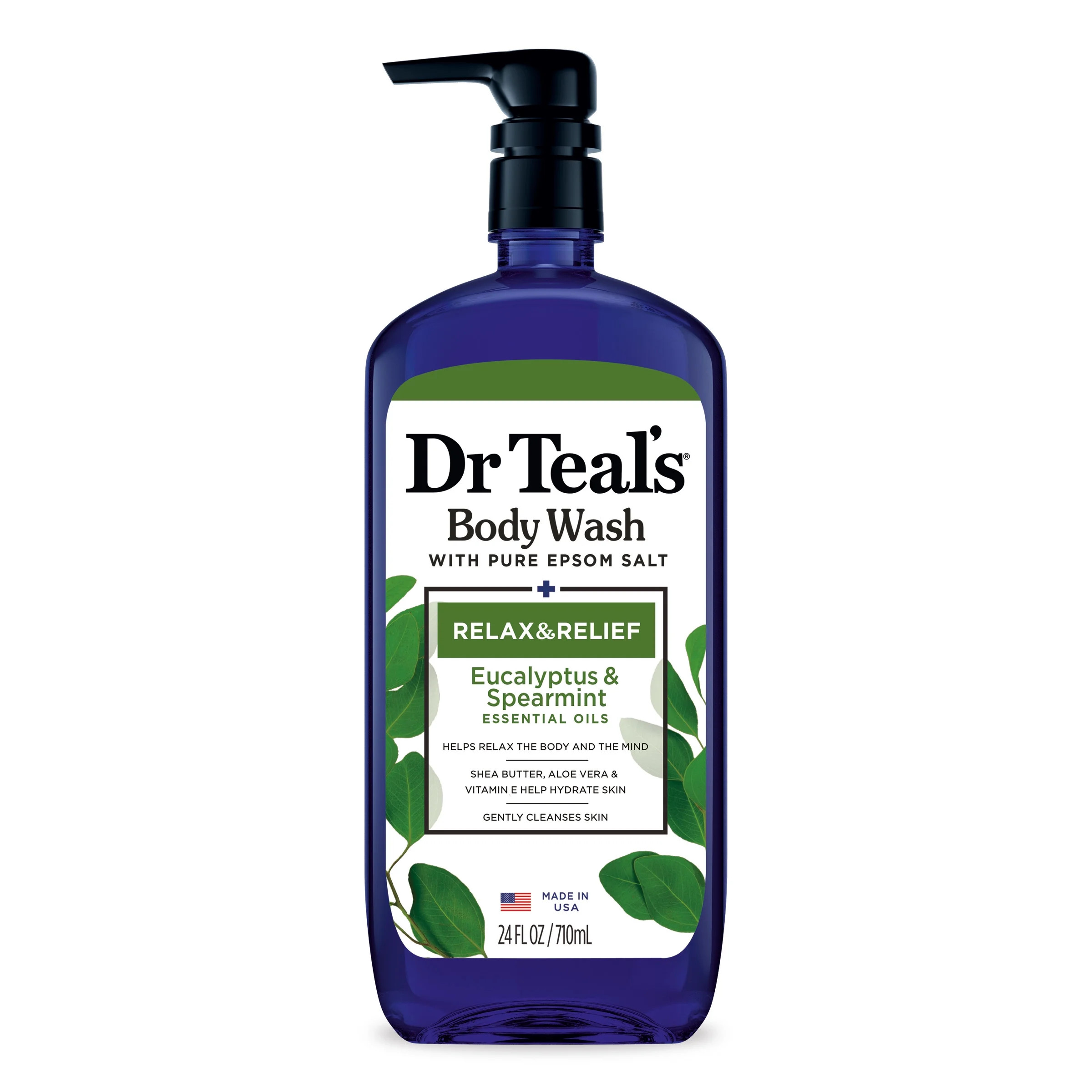 Dr Teal's Body Wash Relax and Relief with Eucalyptus Spearmint, 24 fl oz | Walmart (US)