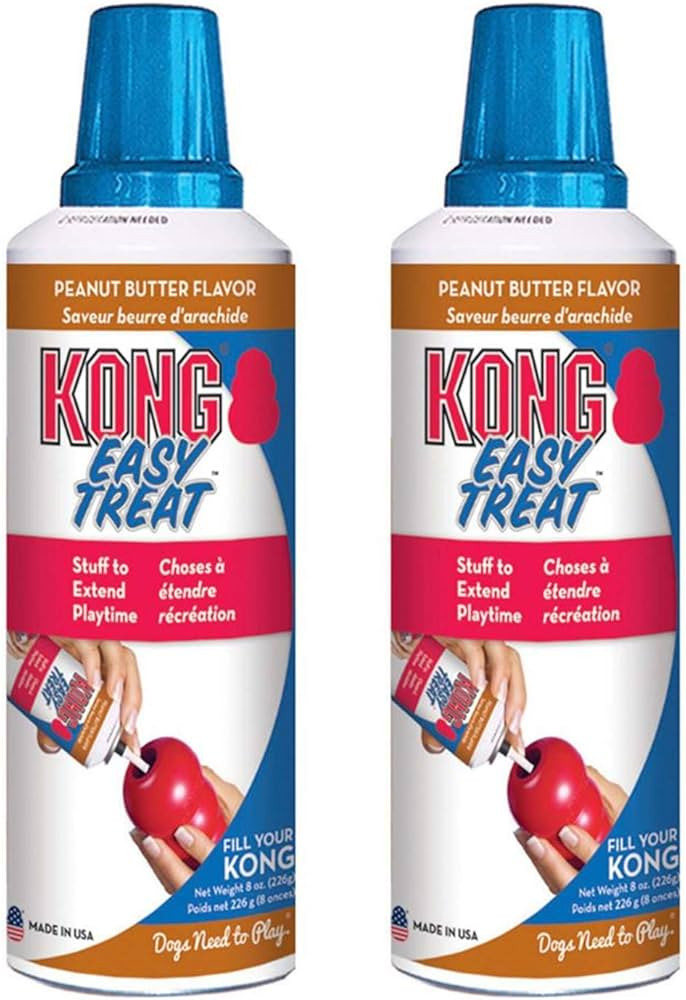 KONG Easy Treat Peanut Butter - Spreadable Dog Treat Paste for Lick Mats - Pet Treat Spray for Do... | Amazon (US)