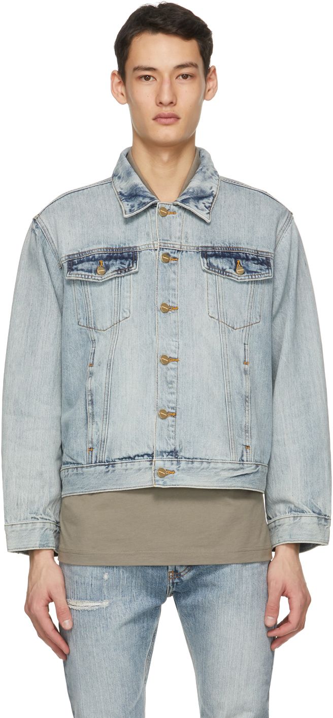 Blue Denim Trucker Jacket | SSENSE