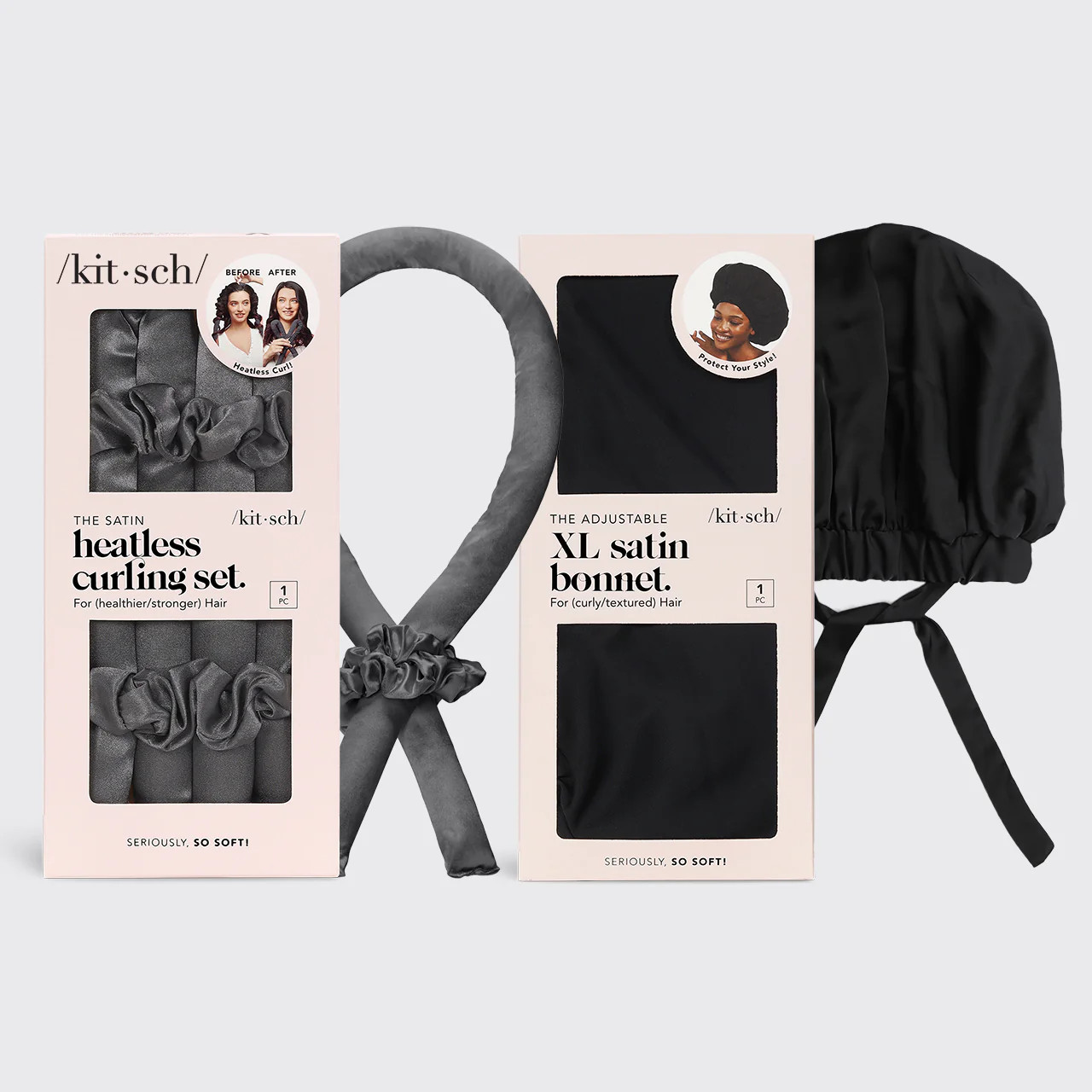 Overnight Blowout Bundle - Charcoal/Black | Kitsch