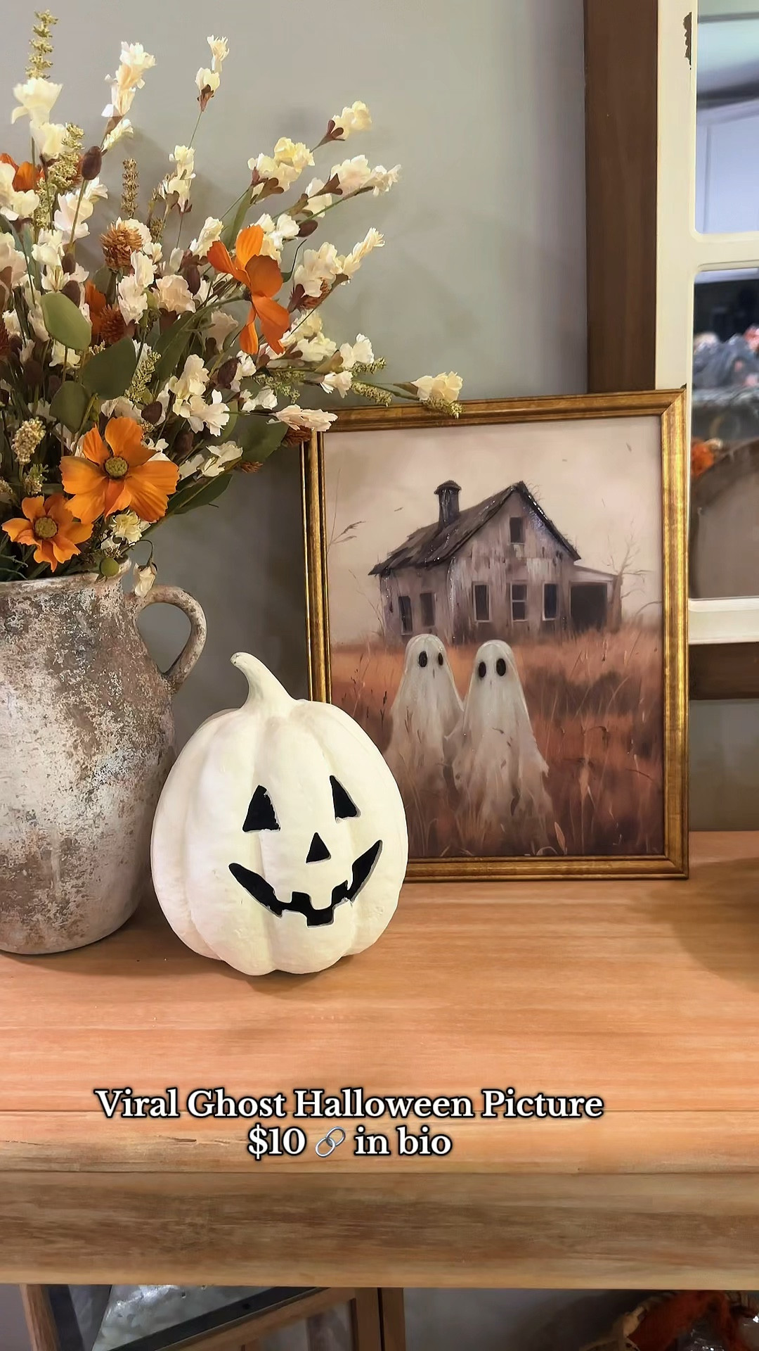 $10 Halloween find / Halloween home decor / Halloween finds / Walmart Halloween ghost picture / ghost picture

#LTKVideo #LTKSeasonal #LTKhome