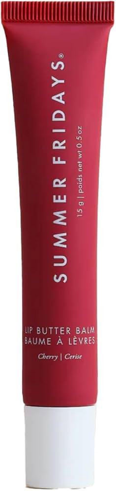 Summer Fridays Lip Butter Balm - Hydrating Lip Mask - Shea Butter, Vegan - Cherry (0.5 Oz) | Amazon (US)