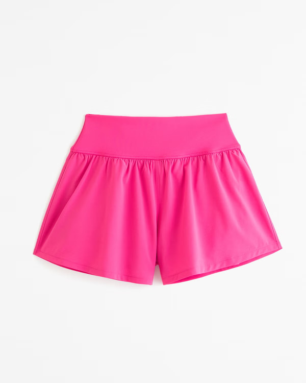 Women's YPB motionTEK Hybrid Lined Flounce Short | Women's Active | Abercrombie.com | Abercrombie & Fitch (US)