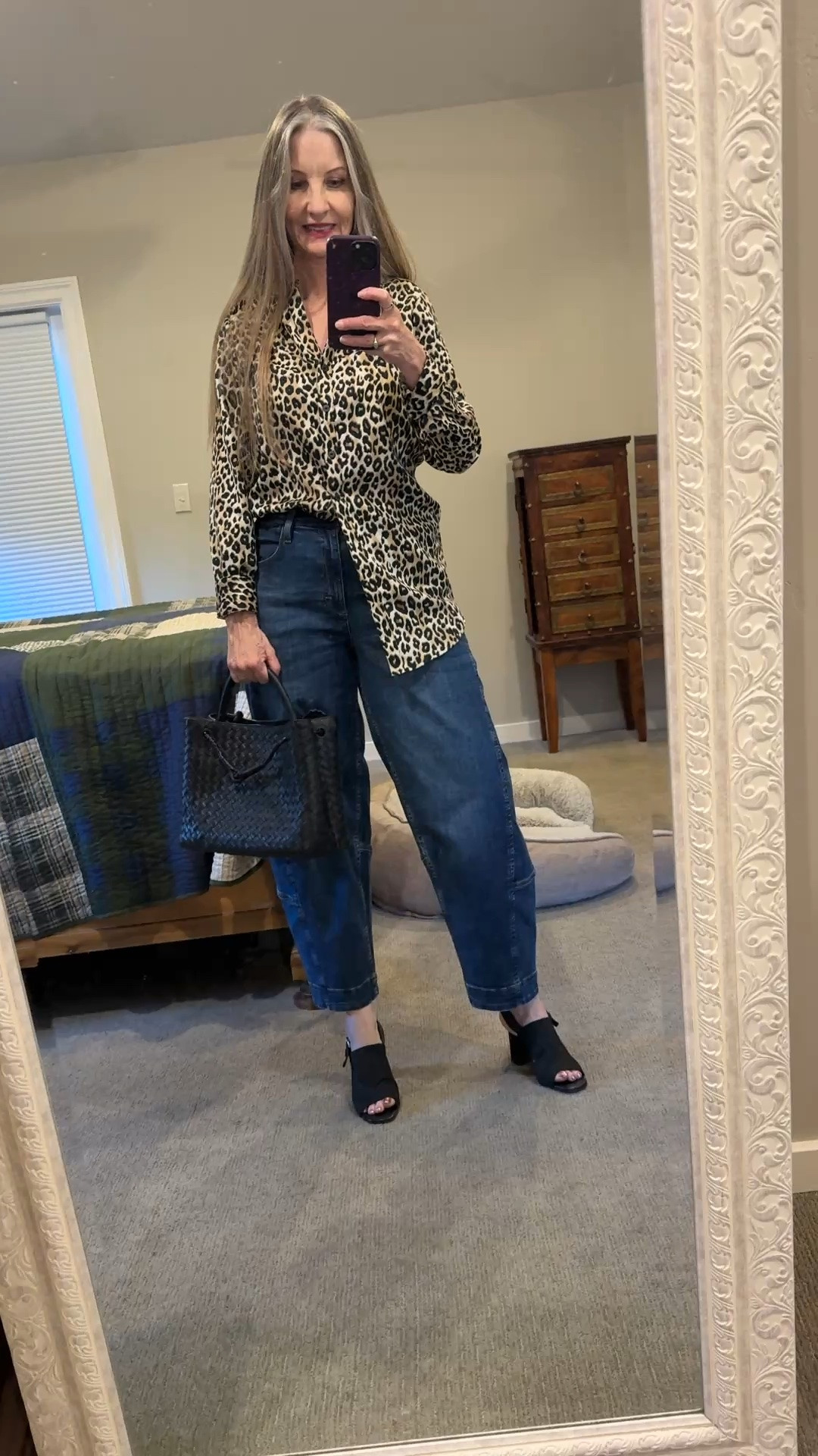 Love this ootd! Would you wear it? #styleover40 #midsizestyle #size10 #summerootd #coffeedate #outfitidea #leopard #barreljeans

#LTKdayinmylife #LTKgrwm #LTKootd
