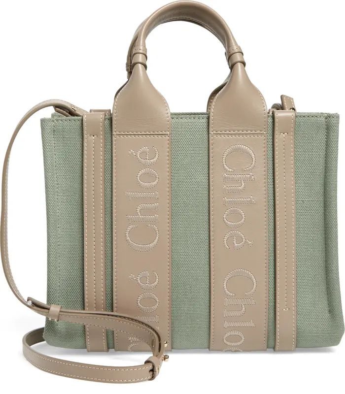 Chloé Small Woody Linen Tote | Nordstrom | Nordstrom