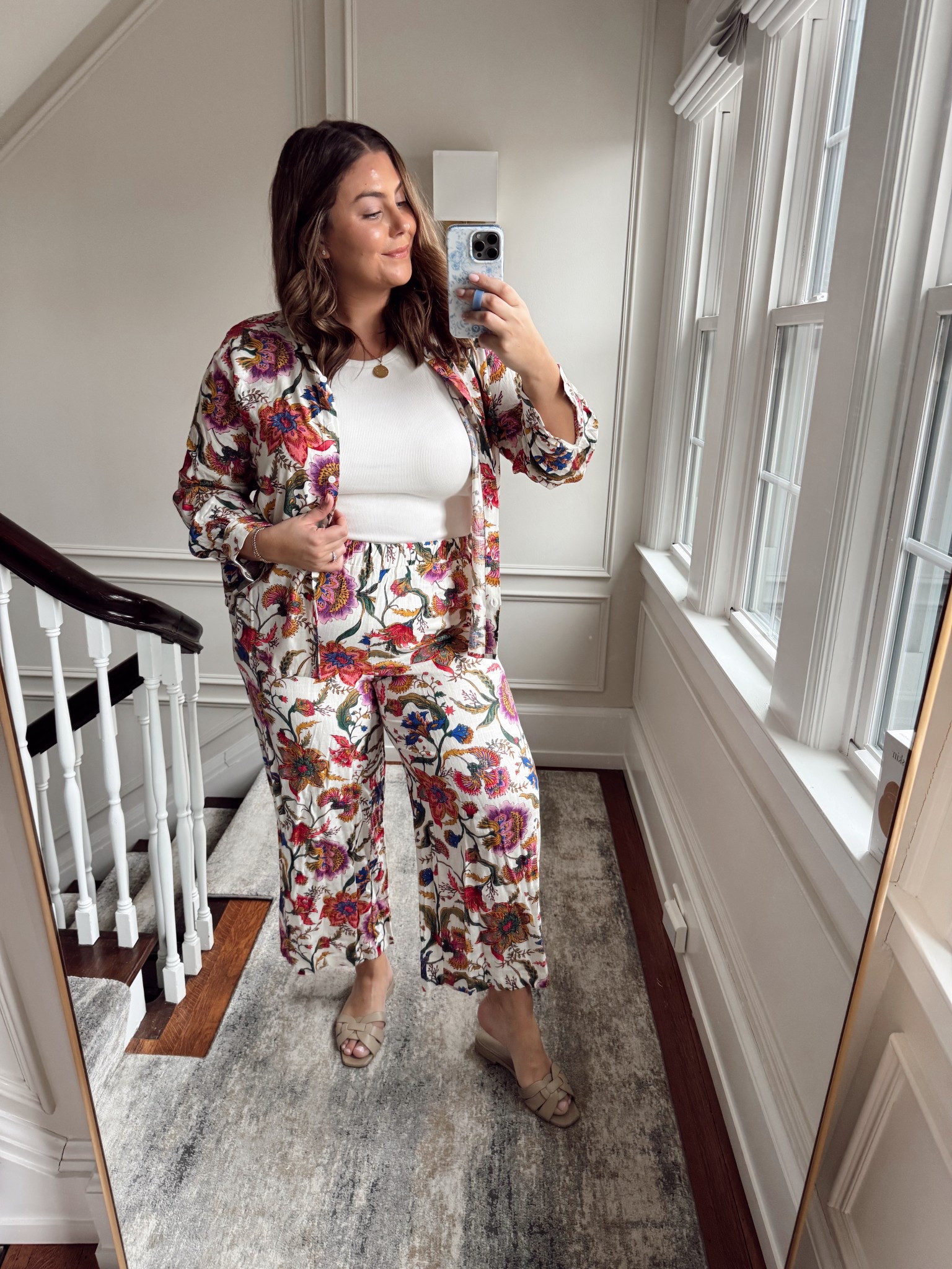 Wearing size 1X in both button down & pants, wearing XXL in t-shirt. Use CARALYN20 at Oak & Luna

#LTKSeasonal #LTKStyleTip #LTKMidsize