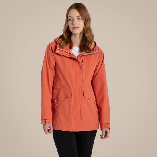 Women's Caldbeck II Waterproof Jacket Red Sandstone | Craghoppers