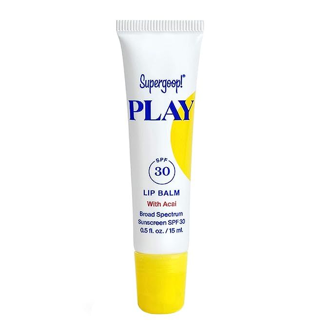 Supergoop! PLAY Lip Balm SPF 30 with Acai, 0.5 fl oz - Reef Safe, Broad Spectrum SPF Lip Balm wit... | Amazon (US)