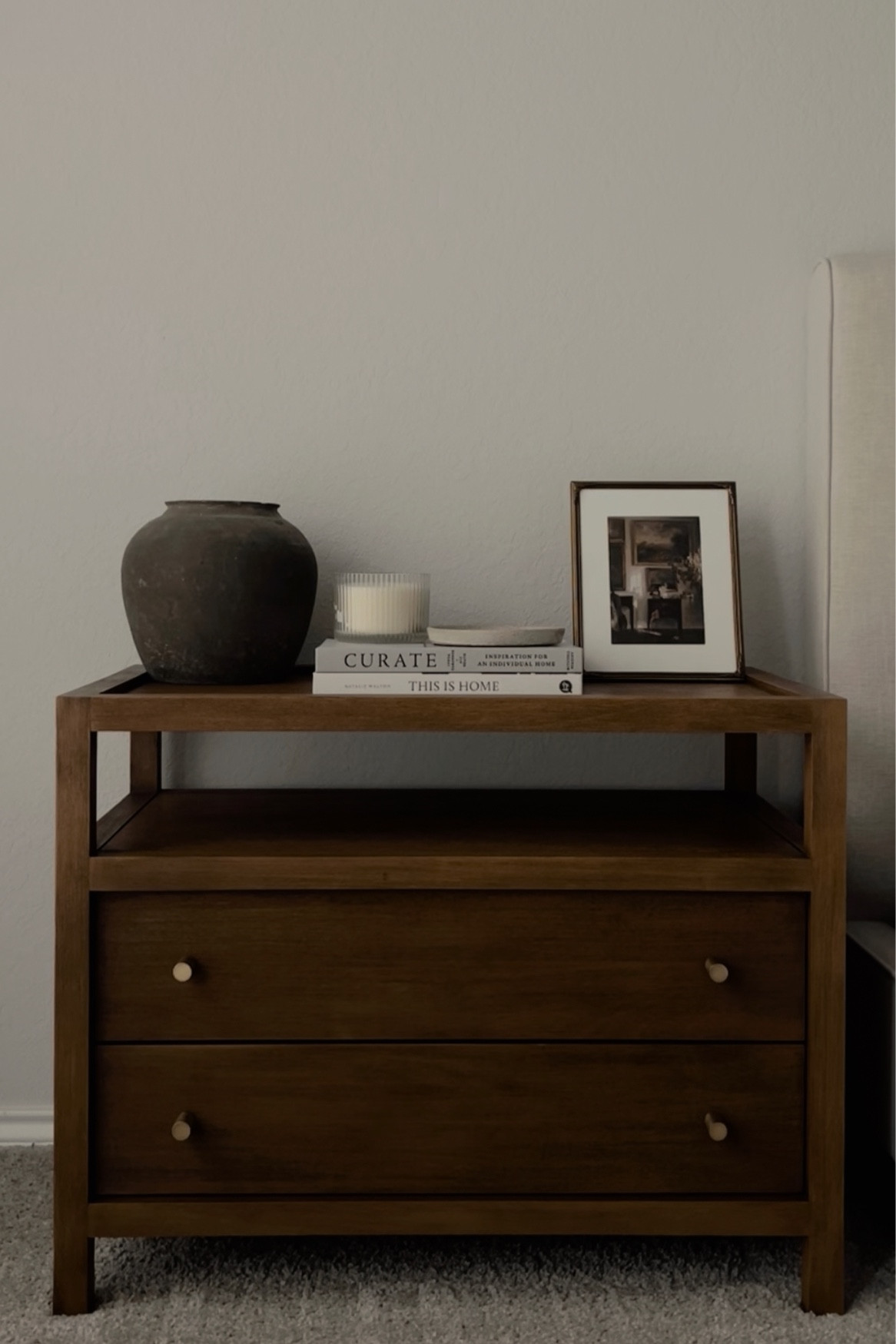 Nightstand styling #nightstands #crateandbarrel #nightstandstyling #homedecor #bedroomideas 

#LTKhome