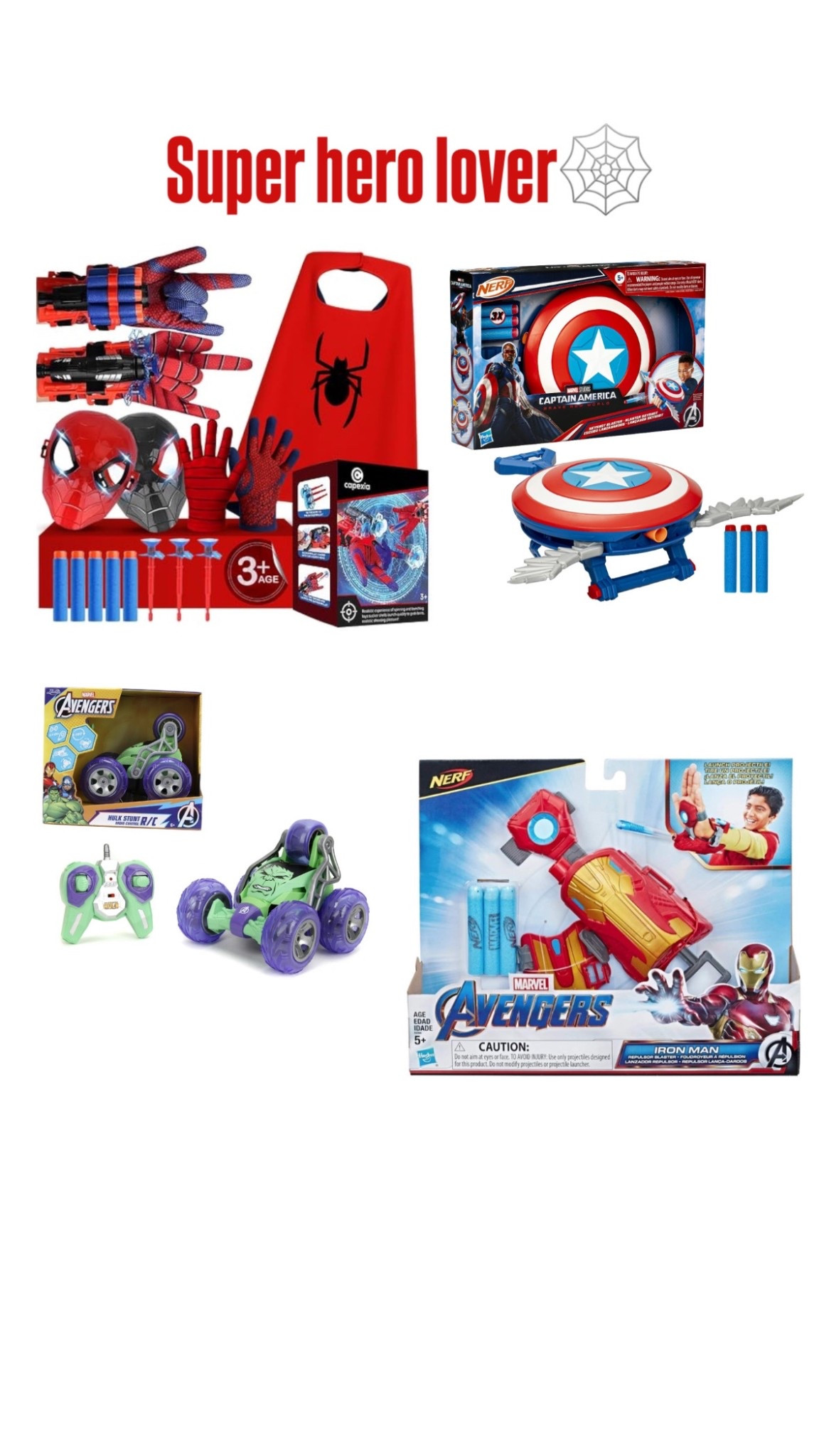 Presents for your super hero lover🕸️

#LTKKids #LTKFindsUnder50 #LTKFamily