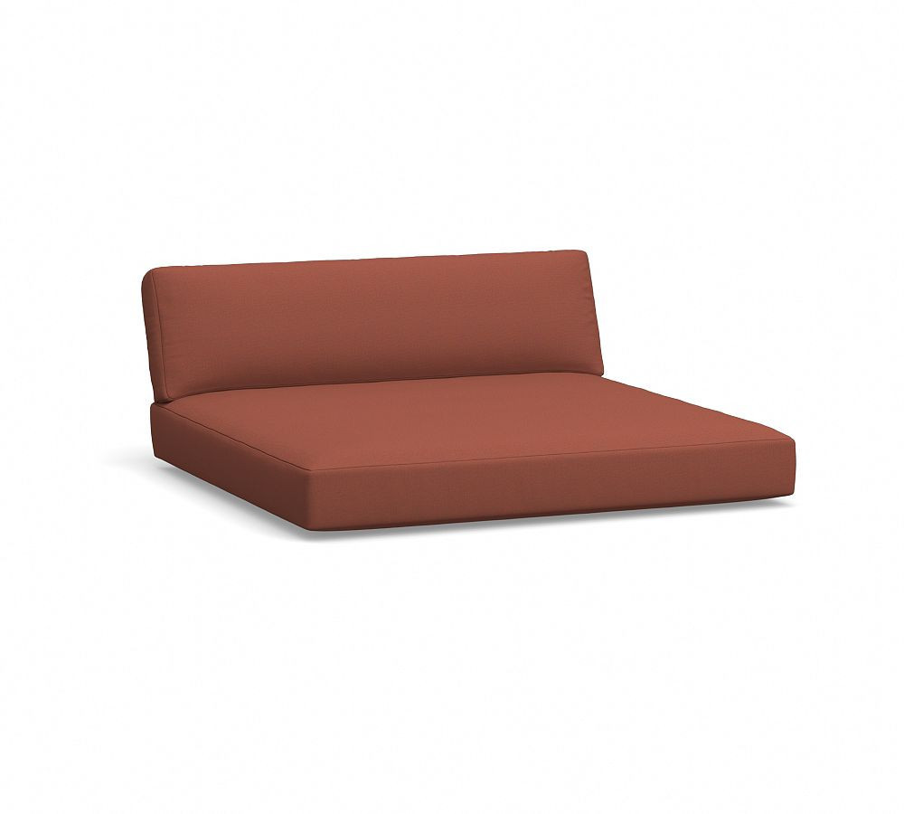 Malibu Platform Outdoor Daybed Cushion; Sunbrella(R)Plainweave, Adobe | Pottery Barn (US)