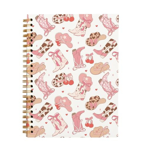 OXW Coquette Pink Bow Notebook Journal, Cute Notebook Journal for Women Girls, Preppy Notebook, Coquette School Supplies, Coquette Stuff Planner, College Ruled Spiral Notebook 5.5 x 8.3 | Amazon (US)