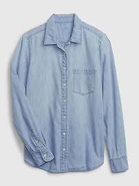 Organic Cotton Denim Perfect Shirt | Gap (US)