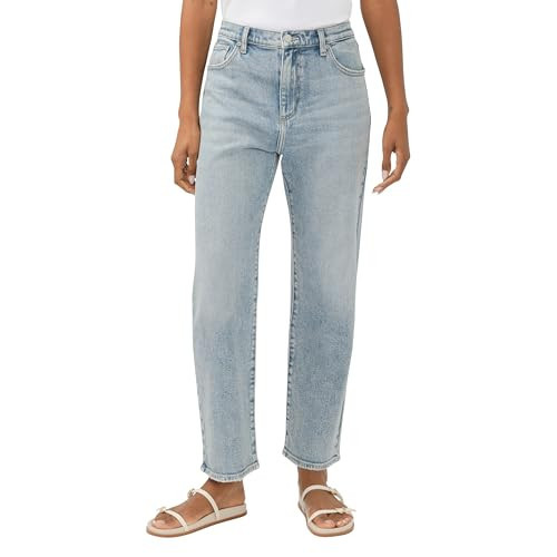 Silver Jeans Co. Women's 90s Mid Rise Relaxed Straight Leg Jeans, Culture | Amazon (US)
