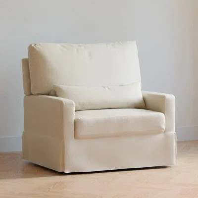 Crawford Upholstered Swivel Glider Chair and a Half | Wayfair North America