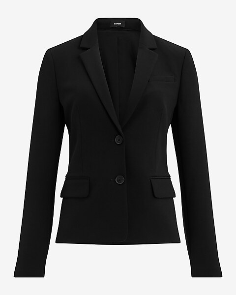 Editor Studio Stretch Twill Fitted Two Button Blazer | Express