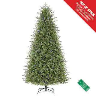 9 ft. Pre-Lit LED Grand Duchess Twinkling Balsam Fir Artificial Christmas Tree T28 | The Home Depot