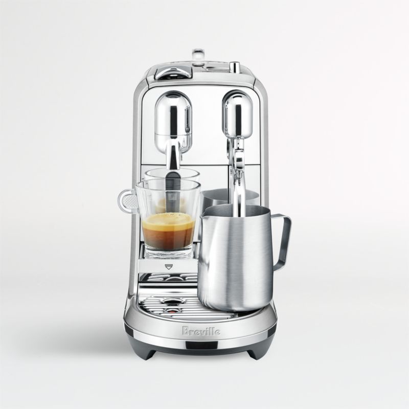 Nespresso by Breville Brushed Stainless Steel Creatista Plus Espresso Machine + Reviews | Crate &... | Crate & Barrel