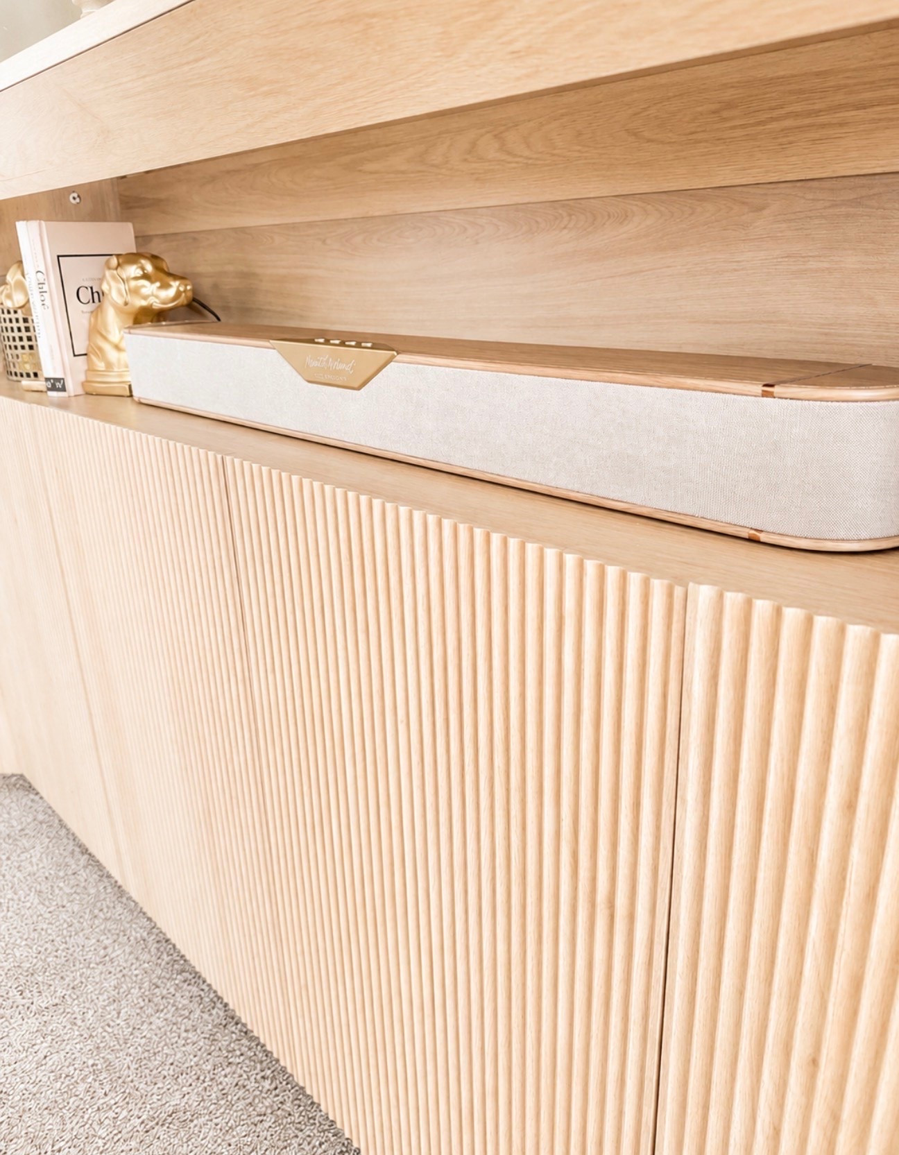 The perfect blend of vintage charm and modern sound. ✨ This Hearth & Hand sound bar is more than just a speaker—it’s a statement piece that fits seamlessly into my home décor while delivering amazing sound. 🤍🎶

#HearthAndHand #TargetHome #HomeDecorFinds #NeutralHome #CozyHome #HomeInspiration