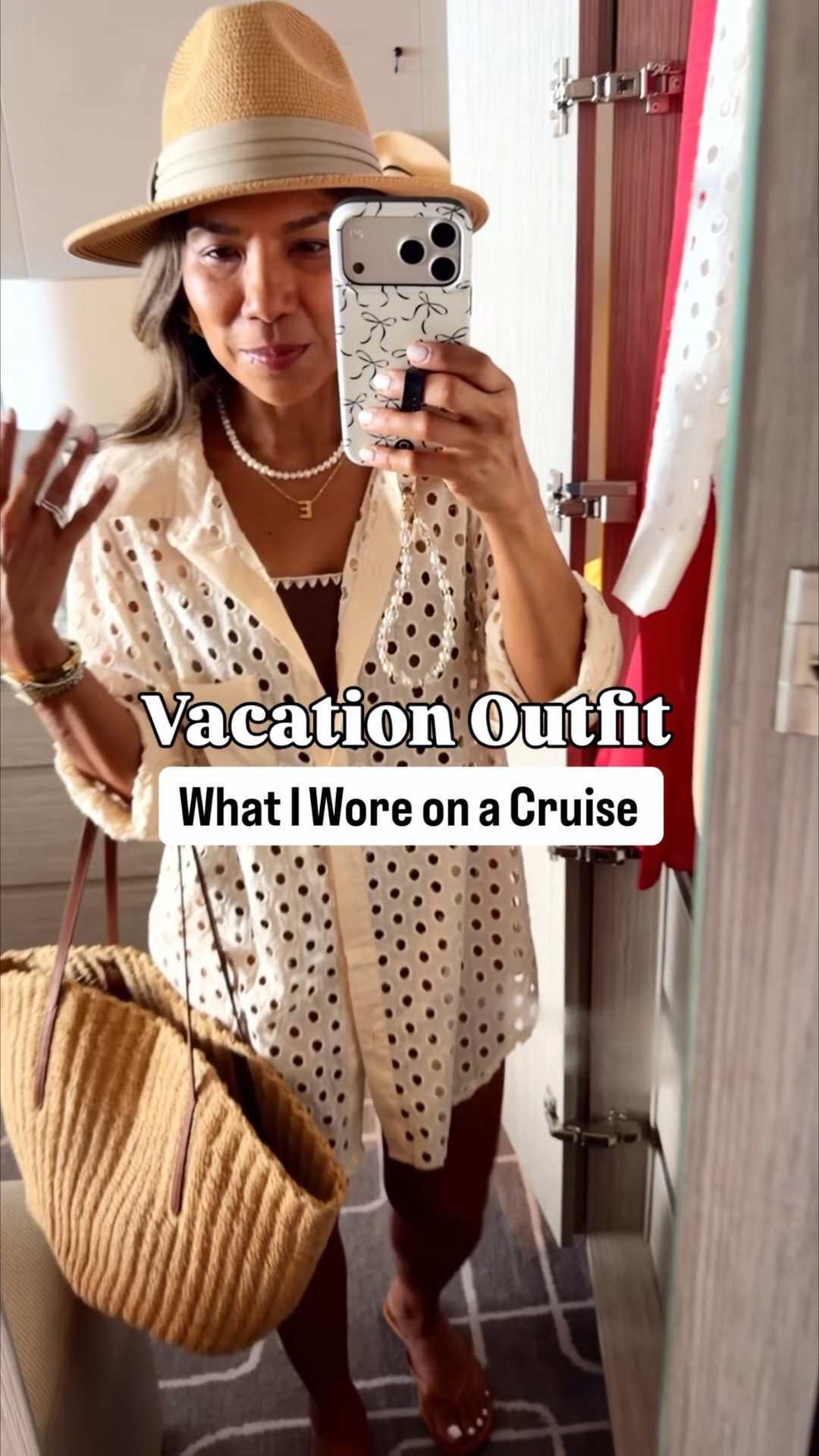 I’m 5’2” 118#ish for reference 
Swim coverup in small tts: I have the Beige and White-can be a great Spring top too.
Swimsuit in XS  regular length tts.
Sandals tts.
All beach Accesories are linked.
What I wore on a cruise, vacation outfits, resort wear, Amazon findsfashion over 40, over 50 style, midlife fashion, petite fashion,affordable fashion

#LTKTravel #LTKOver40 #LTKPetite