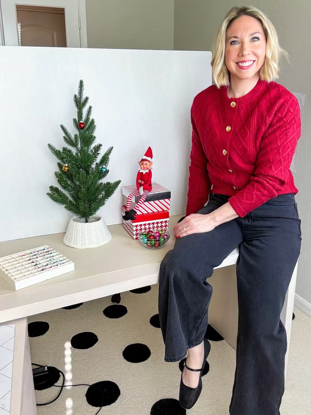 🎄✨ As a mom, I know the stress that comes with creating a magical holiday season, especially when it comes to the Holiday Elf tradition. That’s why I created this course—to make it EASY and STRESS-FREE for busy parents to enjoy every moment. From printables to planning tools, tips, and troubleshooting, you’ll have everything you need to make your Elf setups fun and memorable. Plus, there are 5 exclusive bonuses to add even more magic! The best part? You won’t be scrambling for supplies! 

You can find course info & sign up here (copy link and paste in new browser) : https://janine-gravino-s-school.teachable.com/p/magical-holiday-elf-traditions-made-easy

Leave me a comment or ask any questions in the comments!  


Cardigan sweater so soft and cozy - size XS and comes in other colors 

Jeans size 26 short 

Mary Jane flats sized down 1/2 size to 7


#LTKSaleAlert #LTKCyberWeek #LTKHoliday